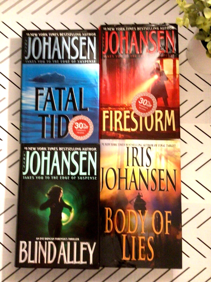 MIXED BOOKS by Iris Johansen* Blind Alley, Body of Lies, Fatal Tide, FireStorm Foto 2 de 4