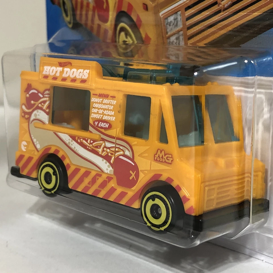 Hot Wheels сокровище охоты быстрый укус хот-дог универсал 2/5 новый/запечатанный 37/250 B чехол - Изображение 4 из 4