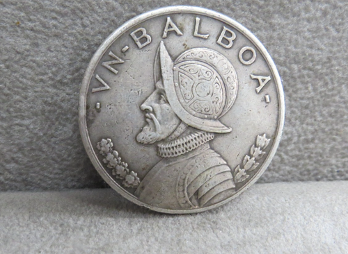 1931 Panama VN Balboa .900 Silver Coin