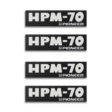 Pioneer HPM-70 Speaker Logo Badge Aluminum 60mm(2.36")X16mm(0.62")