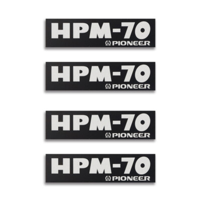 Pioneer HPM-70 Speaker Logo Badge Aluminum 60mm(2.36'')X16mm(0.62'')