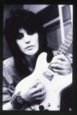 Joan Jett Blackhearts posing with guitar Vintage Photo Agency 35mm Transparency