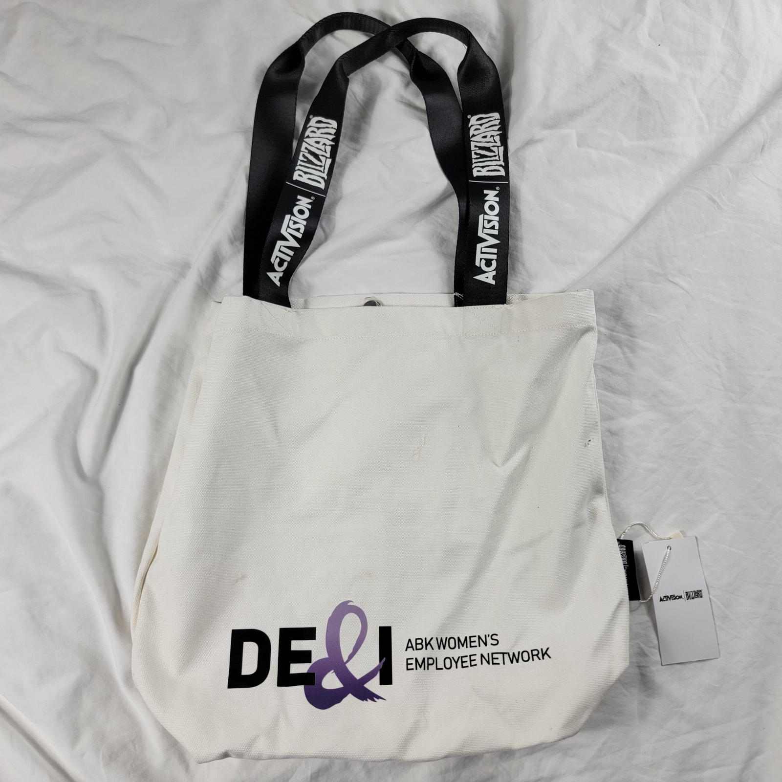 Activision Blizzard ABK Womens Employee Network Eco Bag Casual Travel Work