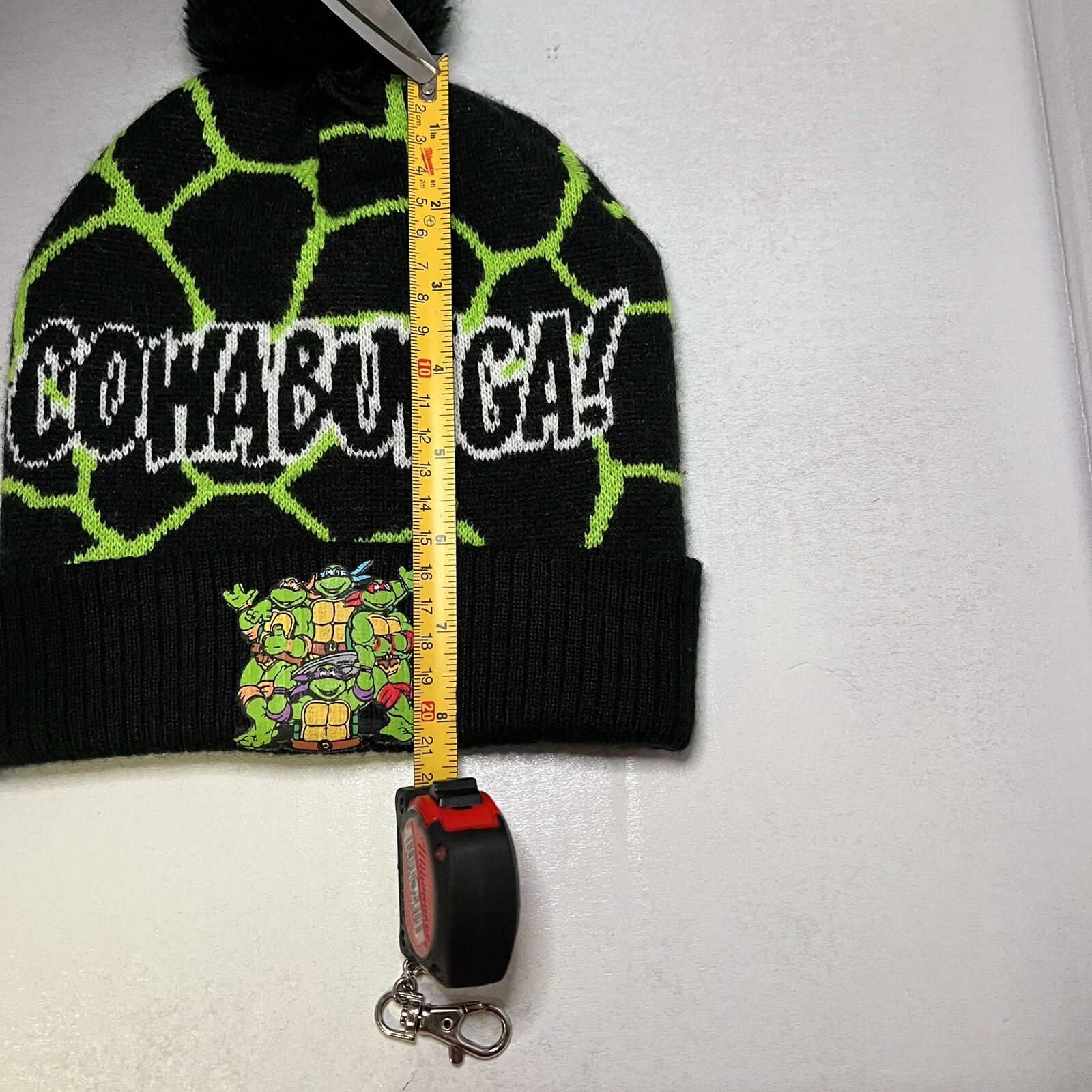 Cowabunga TMNT Turtles Pattern Patch Winter Hat - image 9