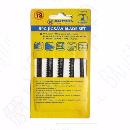 2 x 5PC UNIVERSAL JIGSAW BLADE SET 