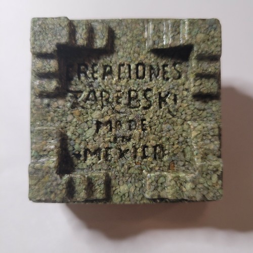 Vintage Mexico Match Souvenir Talisman Nuevo Crepciones Tarebski Mexico Stone - Picture 2 of 6