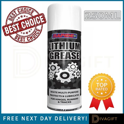 LITHIUM FETT SPRAY RAPIDE WEISS MEHRZWECK SCHÜTZT SCHMIERMITTEL NEU 300ML 