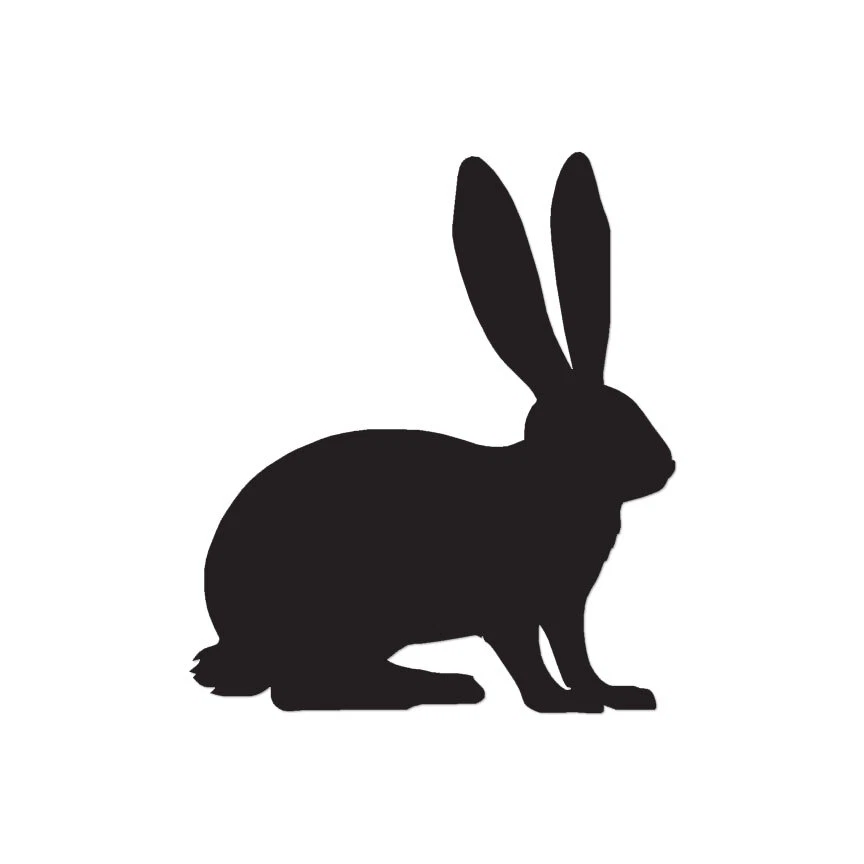 SOUTHERN DECALZ Bunny Rabbit - Vinyl Decal Sticker - Multiple Colors & Sizes - ebn2846