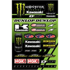 D'Cor Visuals Decal Sheet - Monster Kawasaki | 40-20-117