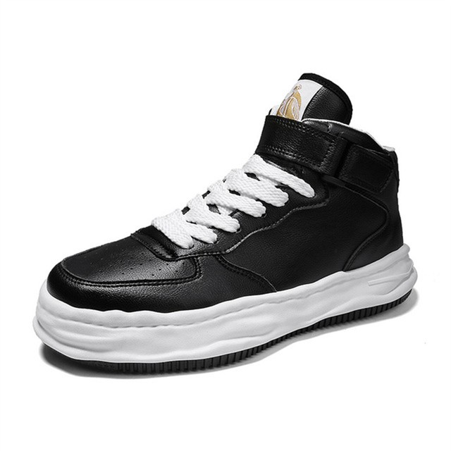 Men's High Top PU Casual Shoes Outdoor Comfortable Skateboard Shoe Men's High Top PU Casual Shoes Outdoor Comfortable Skateboard Shoe