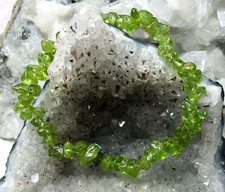 PERIDOT   OLIVIN Edelstein-Armband  SPLITTERARMBAND ca. 18cm