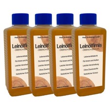 4 x 250 ml Leinöl Firnis Holzöl Holzschutz Holzpflege dreifach gekocht harzfrei