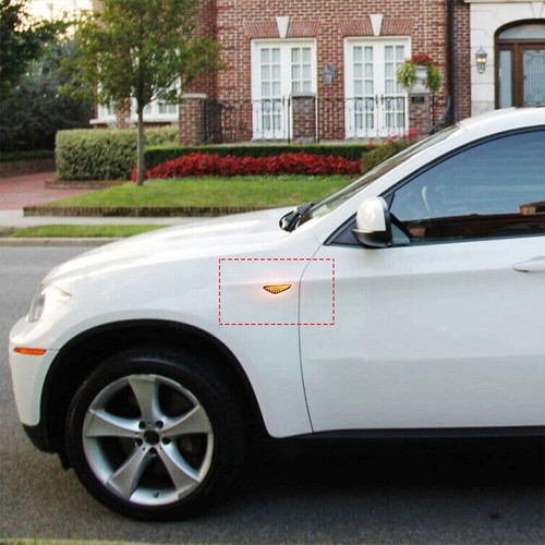 LED Smoked Fender Side Marker Light Turn Signal For BMW X3 F25 X5 E70 E71 E72 X6 - Picture 5 of 7