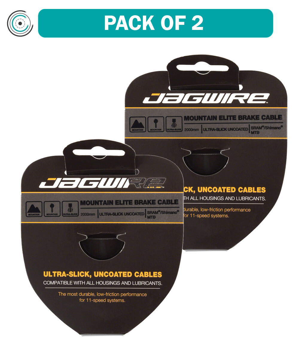 Комплект из 2 тормозных тросов Jagwire Elite Ultra-Slick из полированной нержавеющей стали