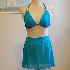 Vtg 90s Venus Bikini Top And Sheer Skirt USA D Cup Top, Medium skirt