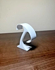 Matte White Plastic Watch Stand | Curved Display Stand/Holder | Watch & Bracelet