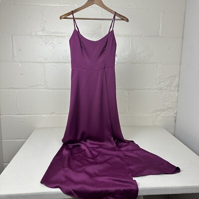 blue dress for baby girl Sangria Purple Cotton Pleated Drop Waist Dress - Midi Dresses main image 1