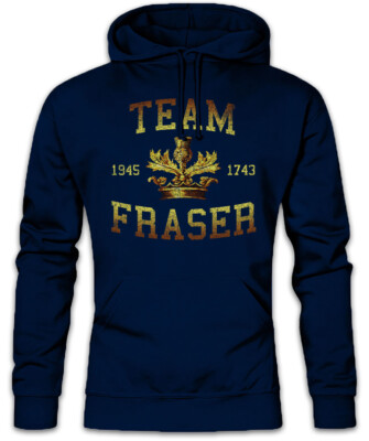 Team Fraser Hoodie Kapuzenpullover Schottland Wappen Outlander Jamie Claire