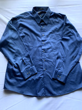 Arrow Mens Blue long sleeve dress shirt Wrinkle free size 181/2/36/37