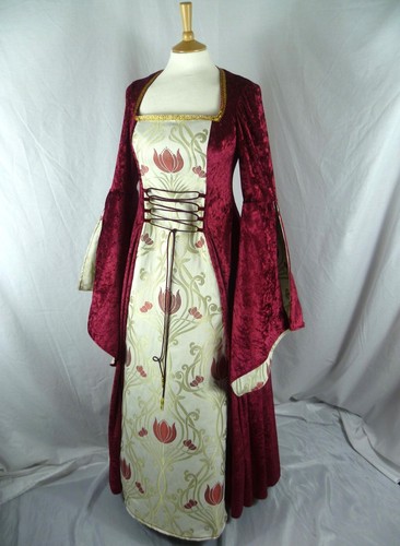 Mittelalter Brautkleid, Renaissancekleid, Maßanfertigung und Übergrößen - Bild 1 von 10