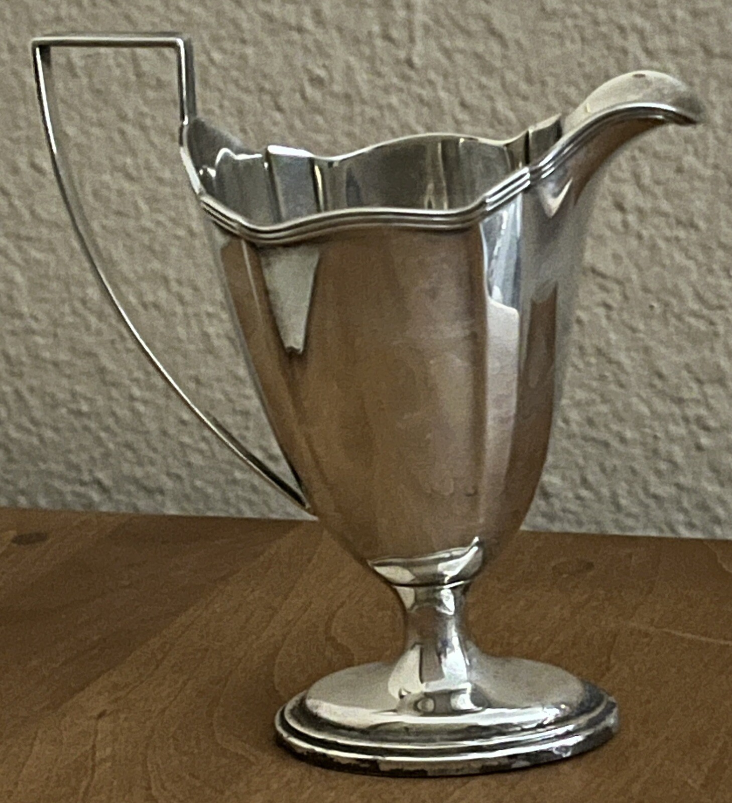 Vintage Sterling Silver Creamer Gorham Plymouth 5/8 Pint Art Deco Patina No Mono