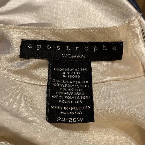 Vintage Elegant Apostrophe Woman Beige  Blouse Colorful Flower  Size 24/26 - Bild 11 von 11