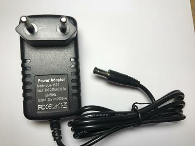 EU Ersatz für 15 V 1,0 A AC-DC Adapter Netzteil Plustek OpticFilm Scanner