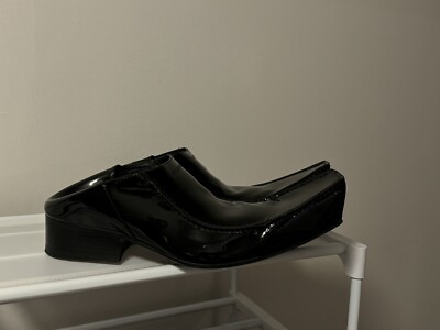 Balenciaga Romeo Mule サイズ40 ブラック Balenciaga Romeo Black Patent Loafer Mules Shoes Size 40 | eBay