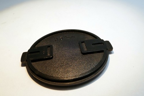 Tapa frontal de lente de plástico 55 mm vintage negra para f1,7 f1,8 - Imagen 2 de 5