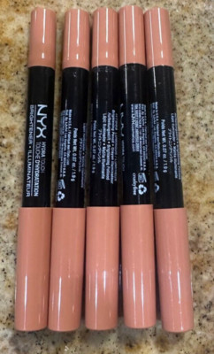 LOT OF 5 NYX Professional Makeup Hydra Touch Brightener HTB03W LUMINOUS New