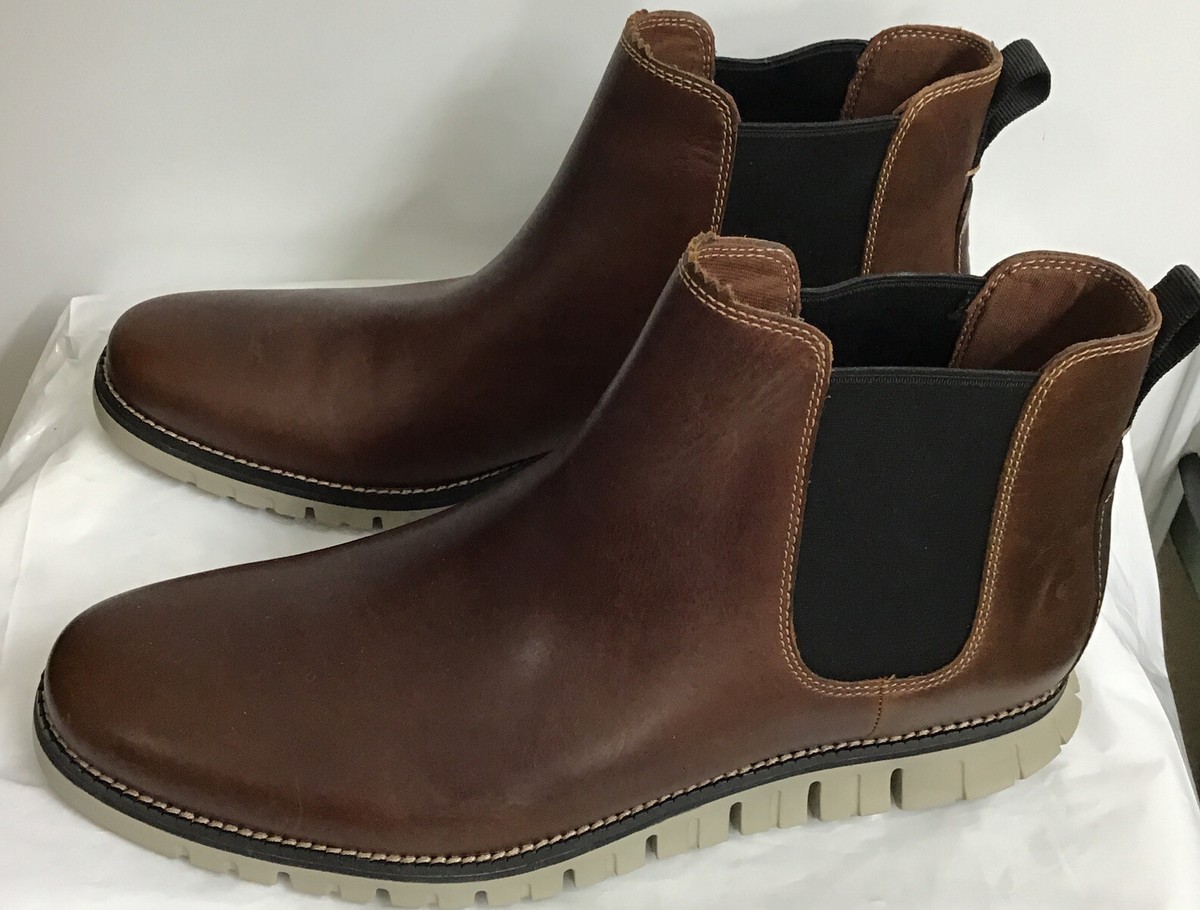 zerogrand cole haan Bourbon Brown Boot Lug Sole Waterproof  display picture 3