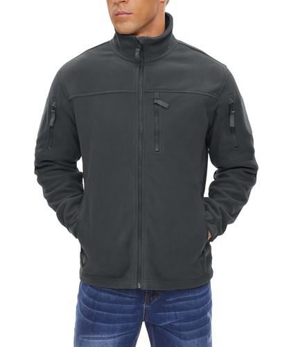 Chaqueta polar atelética para hombre al aire libre senderismo carga trabajo entrenamiento abrigo activo - Imagen 15 de 89