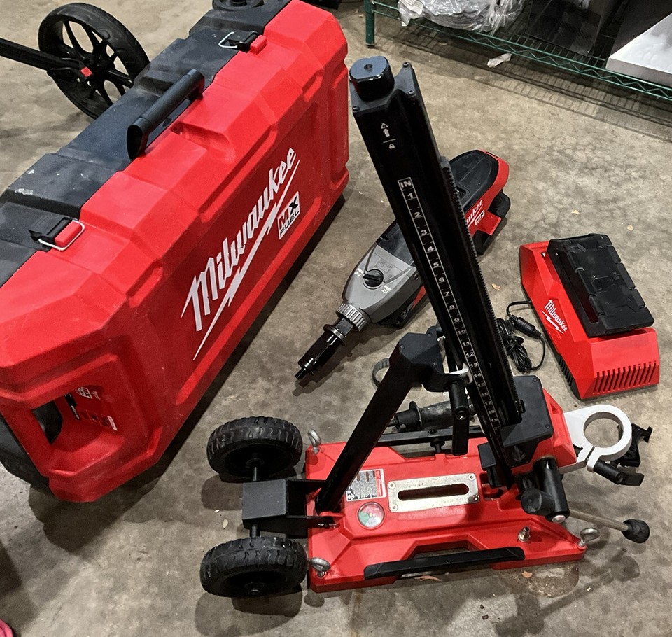 Milwaukee MX FUEL Handheld Core Drill Kit w Core Stand MXF301 Charger