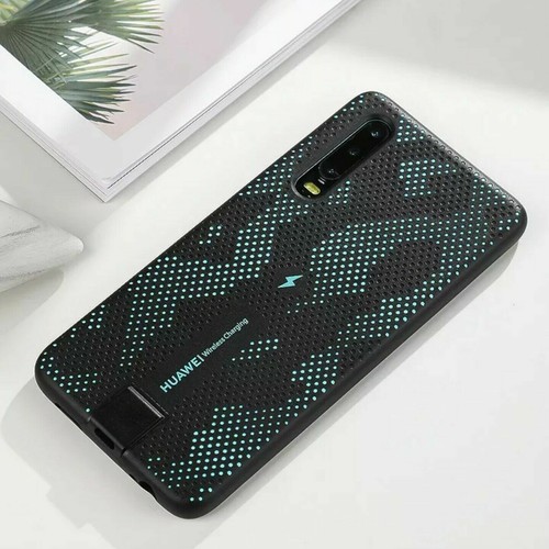 Official Genuine Huawei P30 Qi Wireless Charging Case -SparkleBlue/DynamicOrange - Afbeelding 4 van 16