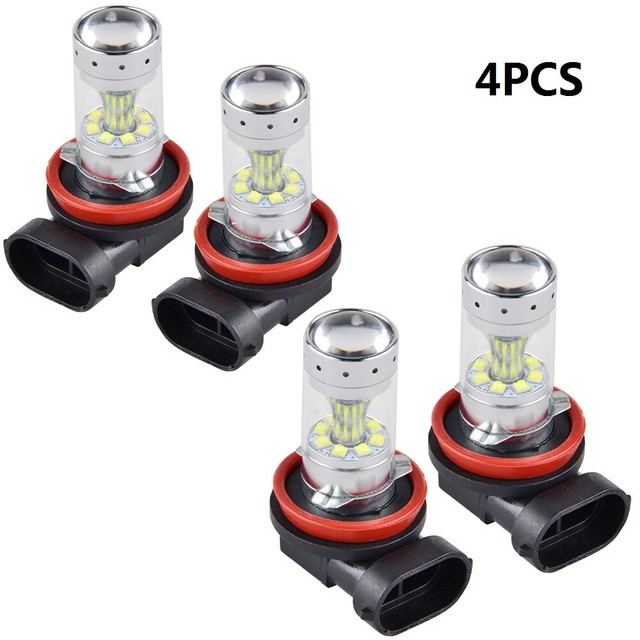 4X 50W 6000K H11 H9 LED Headlight Kit For Kawasaki Ninja ZX14 0611