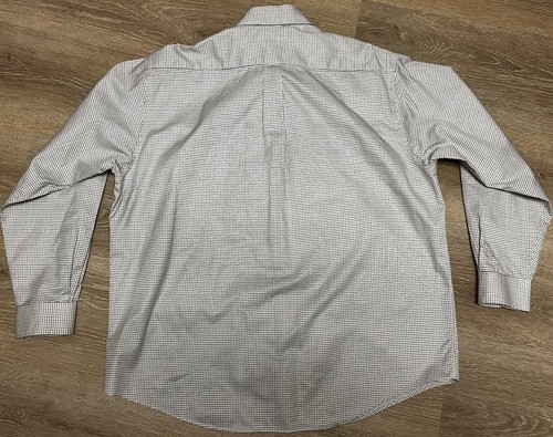 Brooks Brothers Mens XL Shirt Blue White Gingham Check Made USA Cotton - Picture 7 of 10