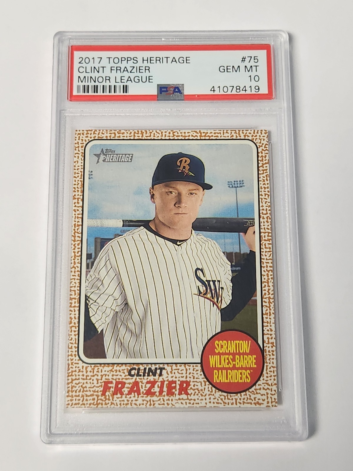 2017 Topps TOPPS HERITAGE MINOR LEAGUE #75 Clint Frazier front