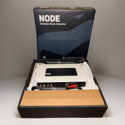 Bluesound NODE N130 Wireless Hi-Res Music Streamer White-MINT-Box & Unused chord