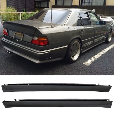 新品メルセデスベンツAMGサイドスカートセットW124 Gen1 ABS Mercedes Benz W124 AMG Style Side Skirts ABS Plastic E300 E320 AMG