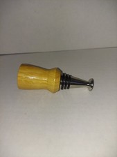 Wine/Whiskey Bottle Stopper Reusable Natural Olivewood 1 Of A Kind.