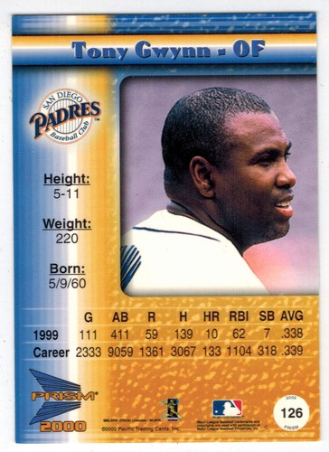 TONY GWYNN cards ***U PICK *** (Buy 2 or more for 60% DISCOUNT) Listing 1 of 3 - Picture 381 of 486