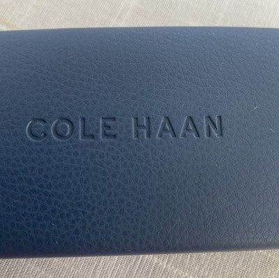 Cole Haan Navy Sunglasses CASE ONLY Cole Haan Navy Blue Clamshell Glasses Case Perfect For Your  main image 4