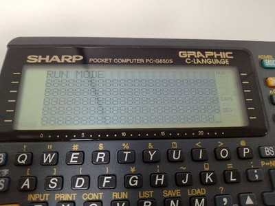 SHARP PC-G850S Pocket Computer Calculator Tested Working Excellent