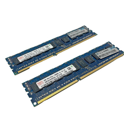 8GB Kit 2x4GB Hynix DDR3 ECC Registered PC3L-10600R Server RAM HMT351R7BFR4A