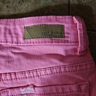 JUSTICE Denim Jean Sz 10 Mini Mom Hot Pink Distressed & Frayed Bottom Hem Shorts — photo 5