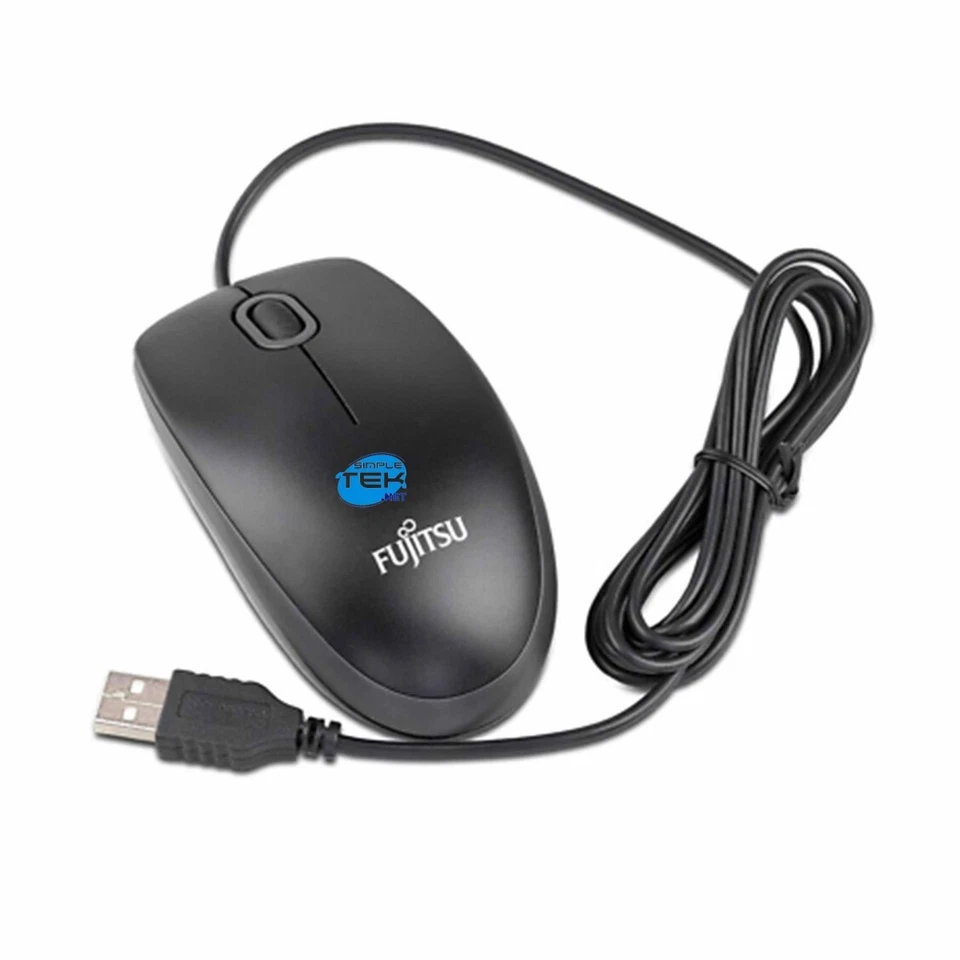 Fujitsu M510 Wired USB Mouse 1000DPI Plug And Play M-U0026 Universal Black - Image 2 of 4