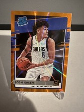 Josh Green 2020-21 Donruss Rated Rookie Orange Laser #234 Dallas Mavericks