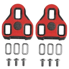 Exustar E-ARC11 Red Cleats for Keo Grip with 7 Float, Non-Slip Pedal