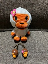 Rare A Bathing Ape Mascot Sponge Mobile Strap  Baby Milo Hair Tie Set Accessory