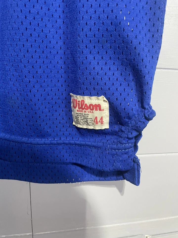 Camiseta de fútbol americano Wilson azul vintage años 70 80 de la Liga Nacional Pro Bowl #7 para hombre 44 Foto 2 de 4
